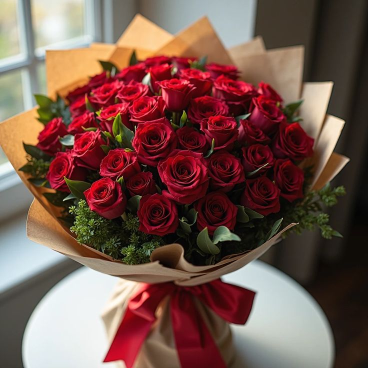 Buchet Rose Elegance cu trandafiri roșii premium